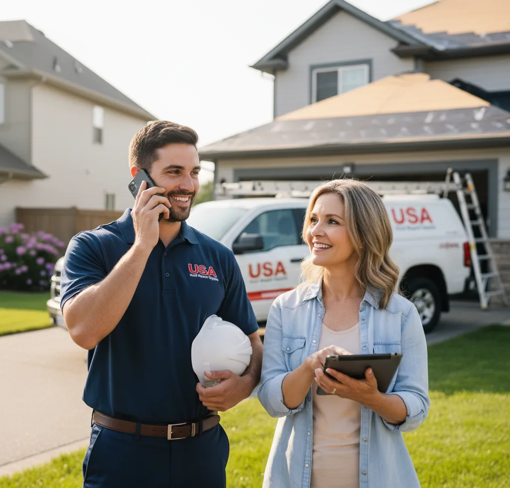 USA Roof Repair Experts customer support in Derby